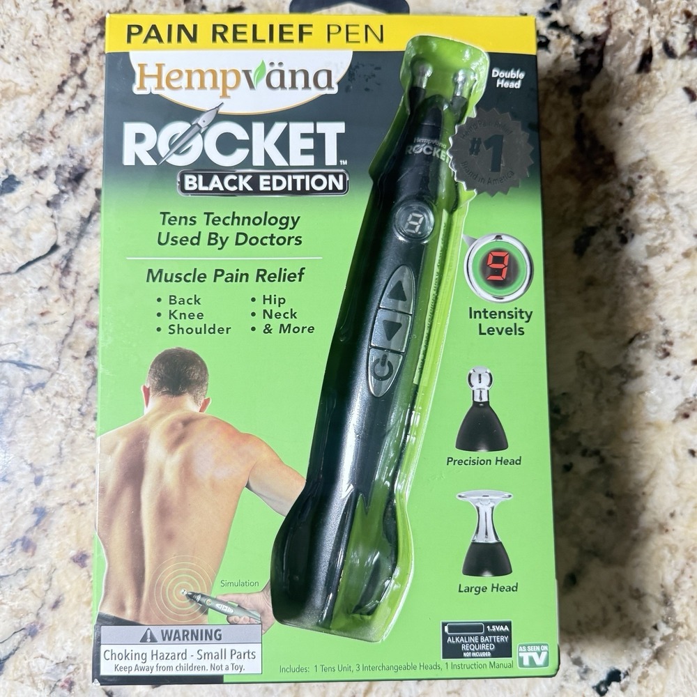 As Seen On TV Hempvana Rocket  TENS  THERAPY Pen Muscle Stimulator Pain Relief